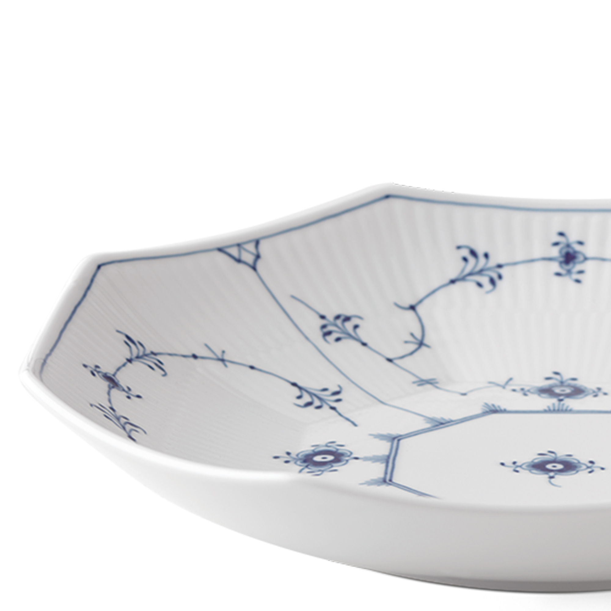 Zoom billed af Musselmalet Riflet Skål 25 cm